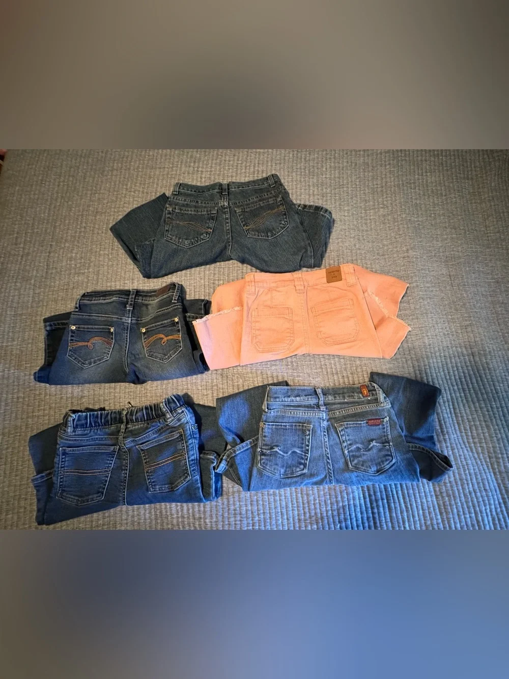 Bundle 7 For All Mankind Jeans Bootcut and Skinny.
